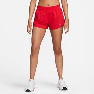 Nike Dri-Fit Lined Running Shorts, Women’s Size Medium Orangey Red/Coral